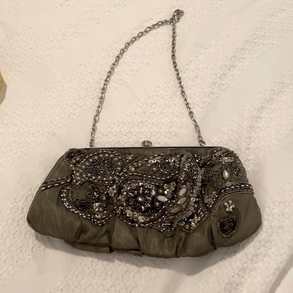 Bejeweled evening clutch